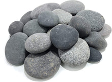 Load image into Gallery viewer, 50 lbs Premium Black Grey Mexican Beach Pebbles
